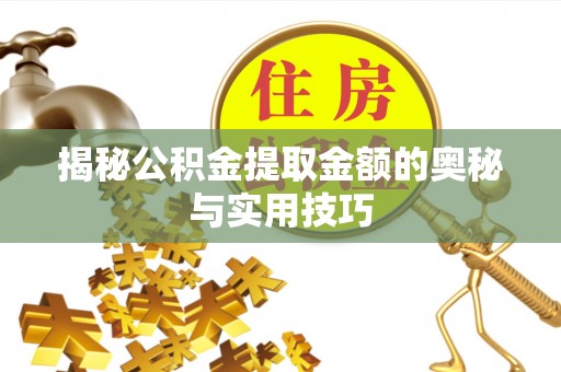 阿拉善左旗揭秘公积金提取金额的奥秘与实用技巧