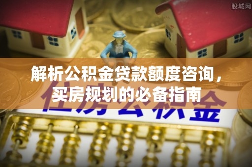 阿拉善左旗解析公积金贷款额度咨询，买房规划的必备指南
