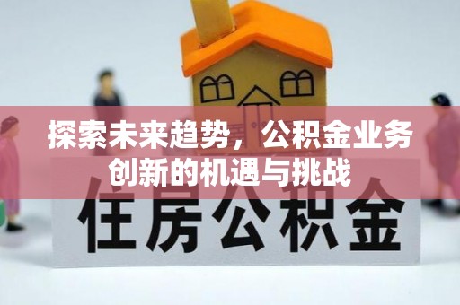 阿拉善左旗探索未来趋势，公积金业务创新的机遇与挑战