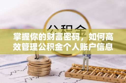 阿拉善左旗掌握你的财富密码，如何高效管理公积金个人账户信息