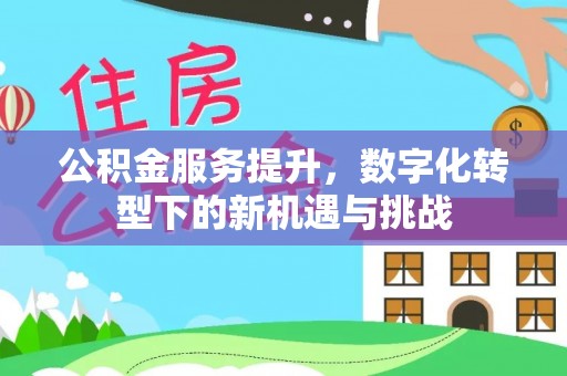 阿拉善左旗公积金服务提升，数字化转型下的新机遇与挑战