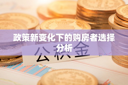 阿拉善左旗政策新变化下的购房者选择分析