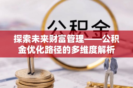 阿拉善左旗探索未来财富管理——公积金优化路径的多维度解析