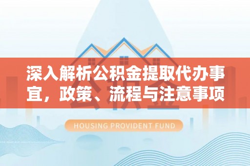 阿拉善左旗深入解析公积金提取代办事宜，政策、流程与注意事项全攻略