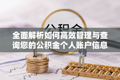 阿拉善左旗全面解析如何高效管理与查询您的公积金个人账户信息