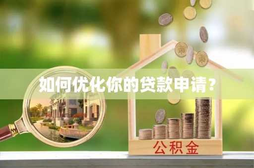阿拉善左旗如何优化你的贷款申请？
