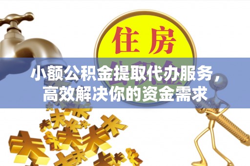 阿拉善左旗小额公积金提取代办服务，高效解决你的资金需求