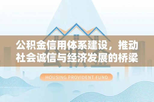 阿拉善左旗公积金信用体系建设，推动社会诚信与经济发展的桥梁