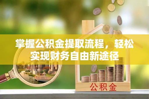 阿拉善左旗掌握公积金提取流程，轻松实现财务自由新途径