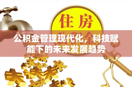 阿拉善左旗公积金管理现代化，科技赋能下的未来发展趋势