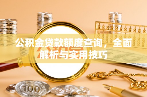 阿拉善左旗公积金贷款额度查询，全面解析与实用技巧